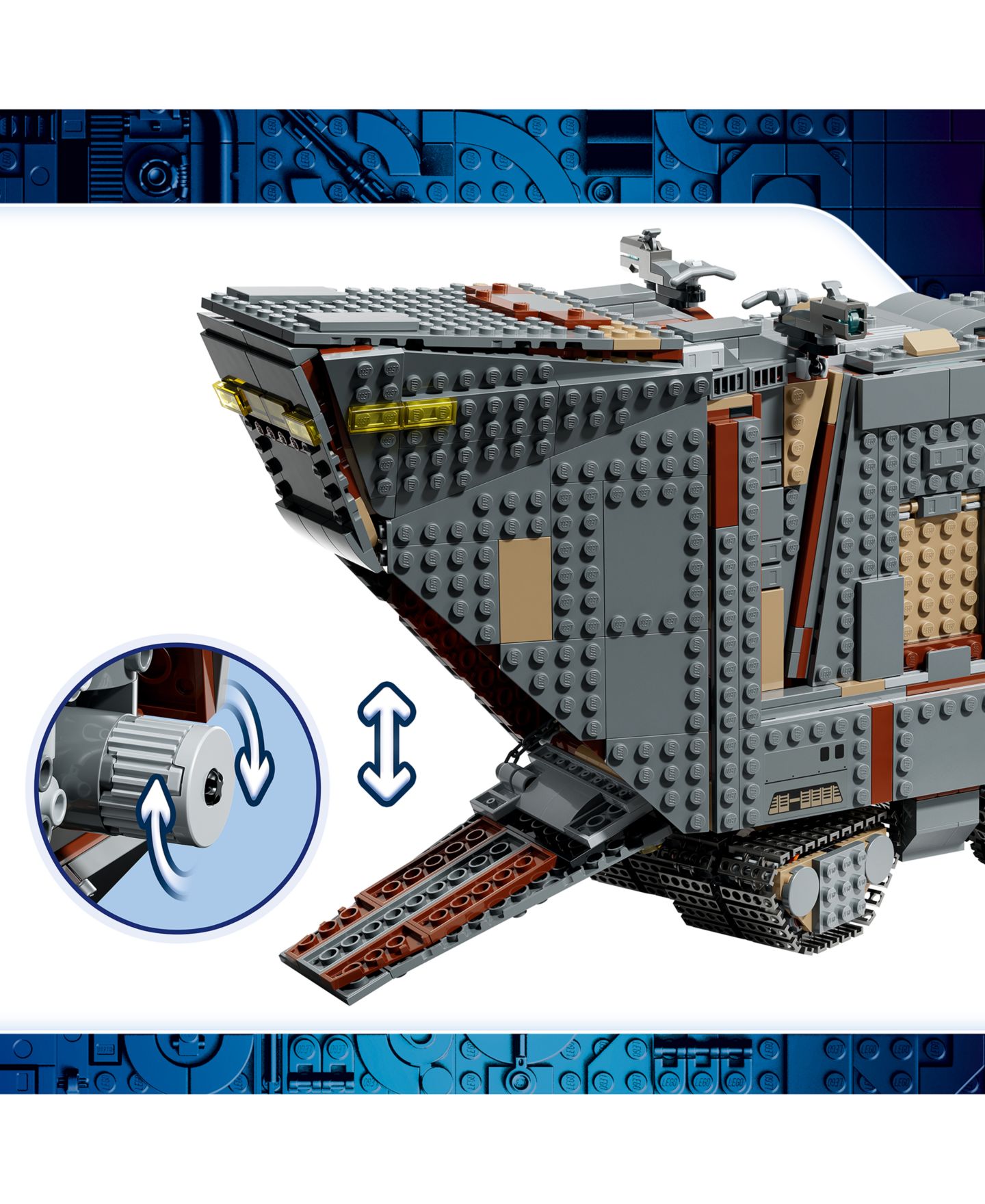 Детские конструкторы LEGO® Star Wars Offworld Sandcrawler and Mudhorn 75453, 1683 Pieces — фото 4