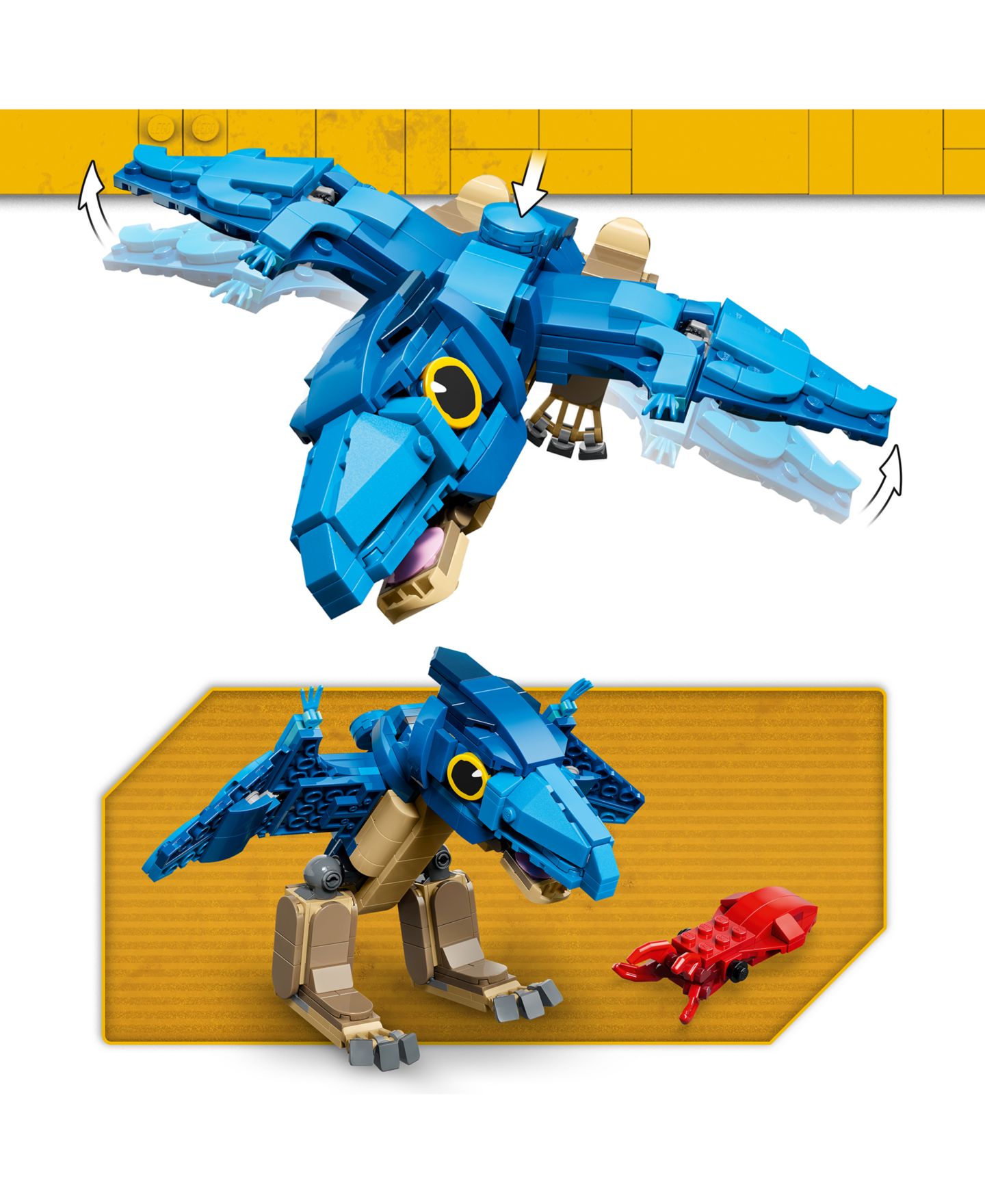 Детские конструкторы LEGO® Jurassic World Baby Dinosaur: Pteranodon 77977, 373 Pieces — фото 3