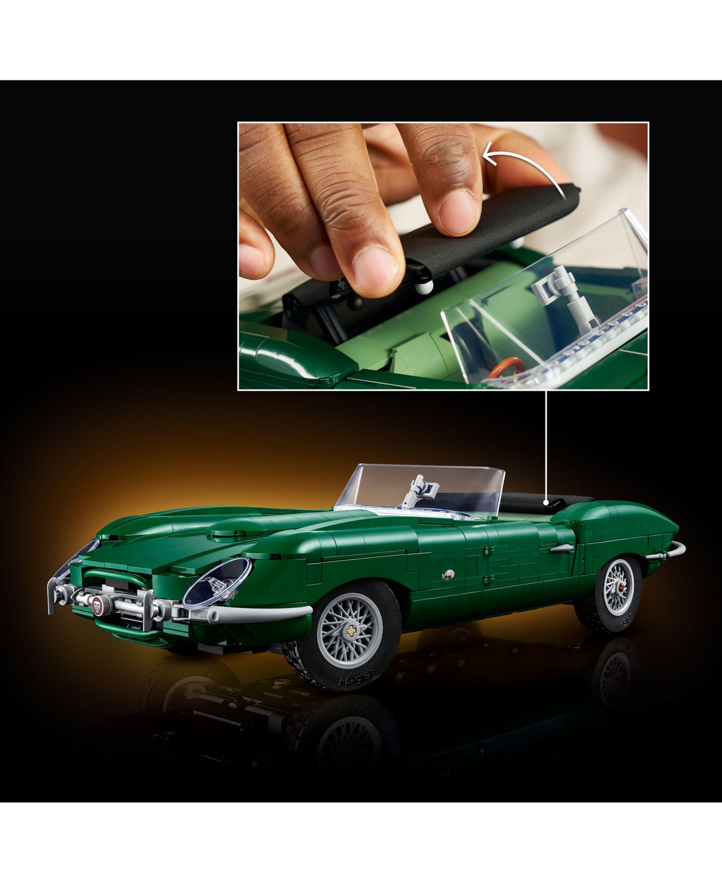 Детский конструктор LEGO® Icons Jaguar E-Type Building Set 11381, 1673 Pieces — фото 2
