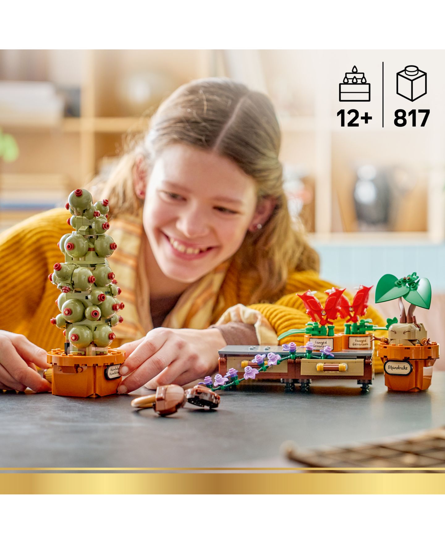 Детские конструкторы LEGO® Harry Potter Hogwarts Herbology Plants 76474, 817 Pieces — фото 3