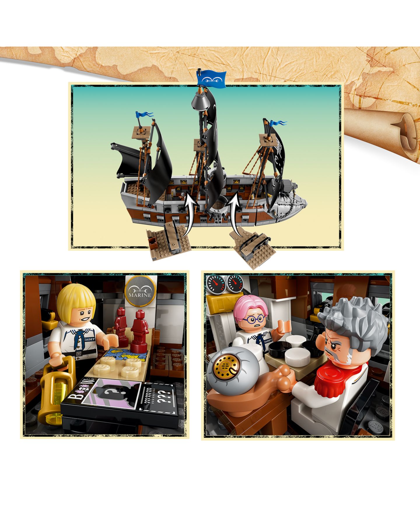 Детские конструкторы LEGO® One Piece Garp's Marine Battleship 75646, 1705 Pieces — фото 3
