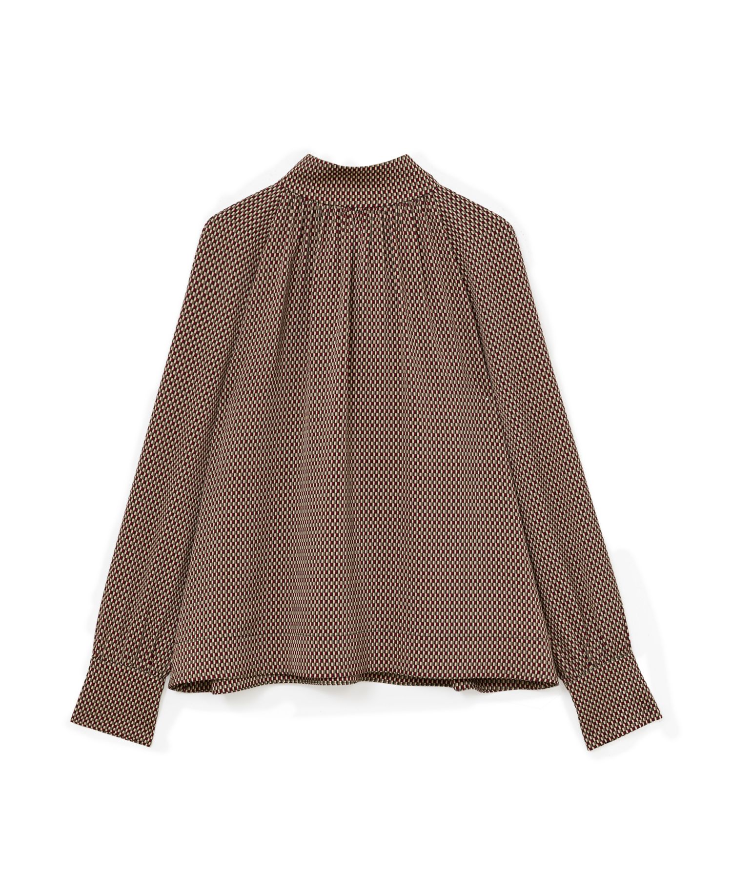 Women's Eden Geometric-Print Tie-Neck Blouse