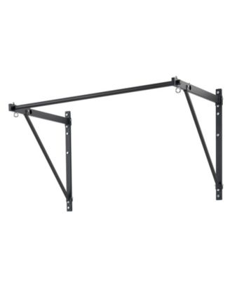 50 in Wall Mounted Pull Up Bar Adjustable 22 in or 30 in Depth 440 lbs Capacity Home Gym