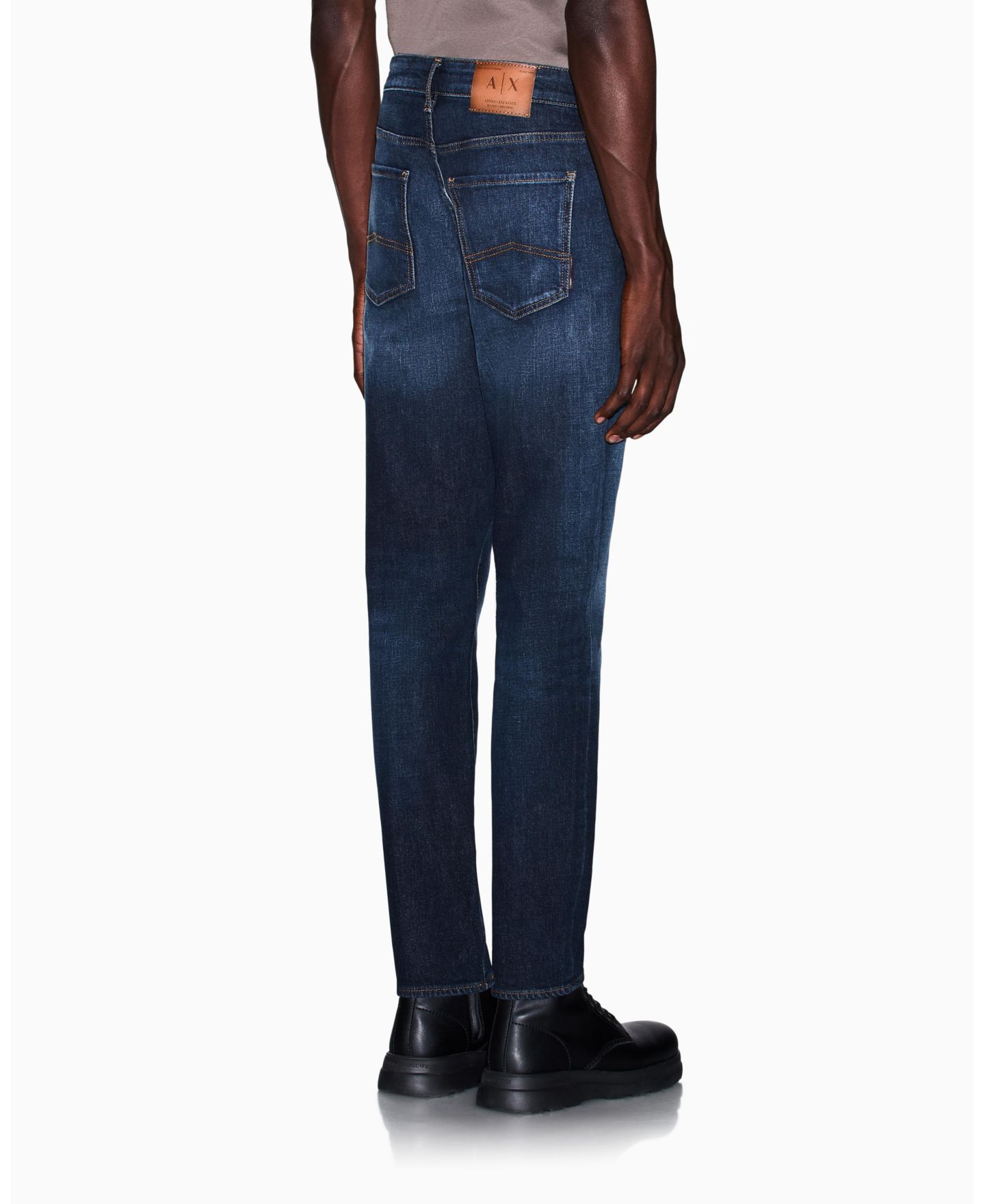 Мужские джинсы A|X Armani Exchange Slim-Fit Stretch Denim Jeans, цвет: Синий джинсовый — фото 6