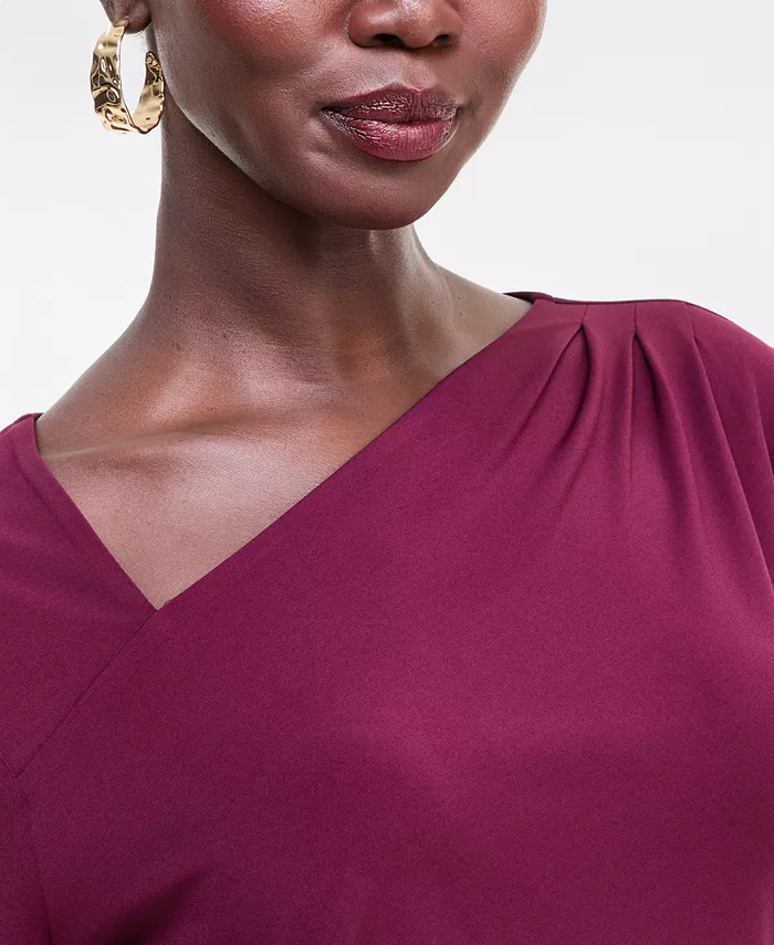 Women's Asymmetrical-Neck Long-Sleeve Top - thumbnail 3