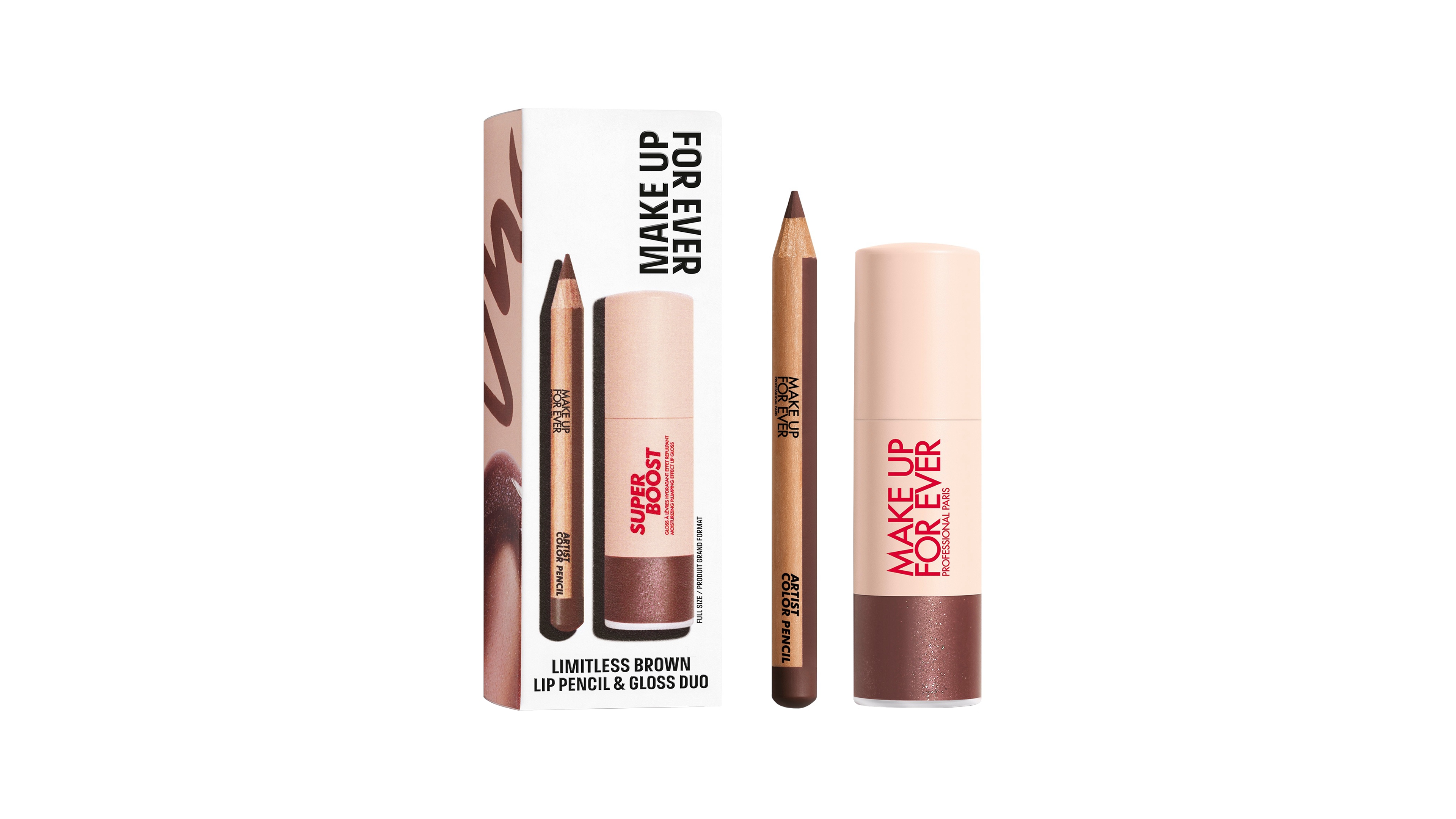 Make Up For Ever 2-Piece Mini Artist Color Pencil Lip Liner & Gloss Kit 