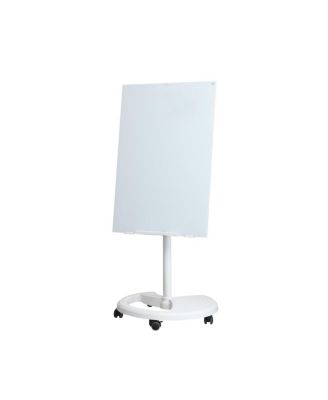 Removable Adjustable Height Glass Whiteboard - Magnetic Dry Erase, 36" x 24", Home Office School Supplies, Includes Accessories