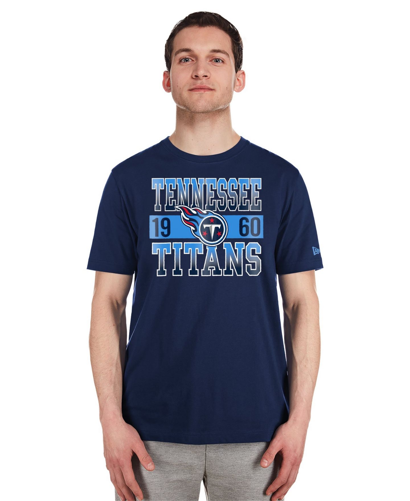 Мужская футболка New Era Navy Tennessee Titans City Team — фото 2