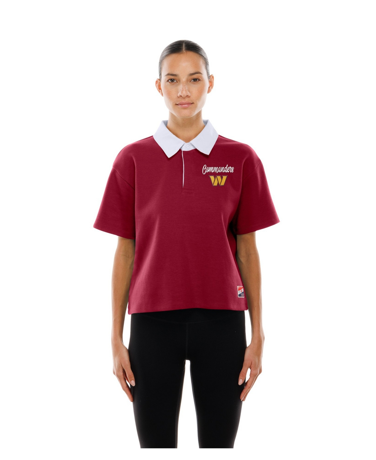 New Era Women's Washington Commanders Boxy Cropped Polo