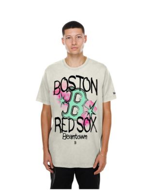 Men's Cream Boston Red Sox Lifestyle Punk Core T-Shirt