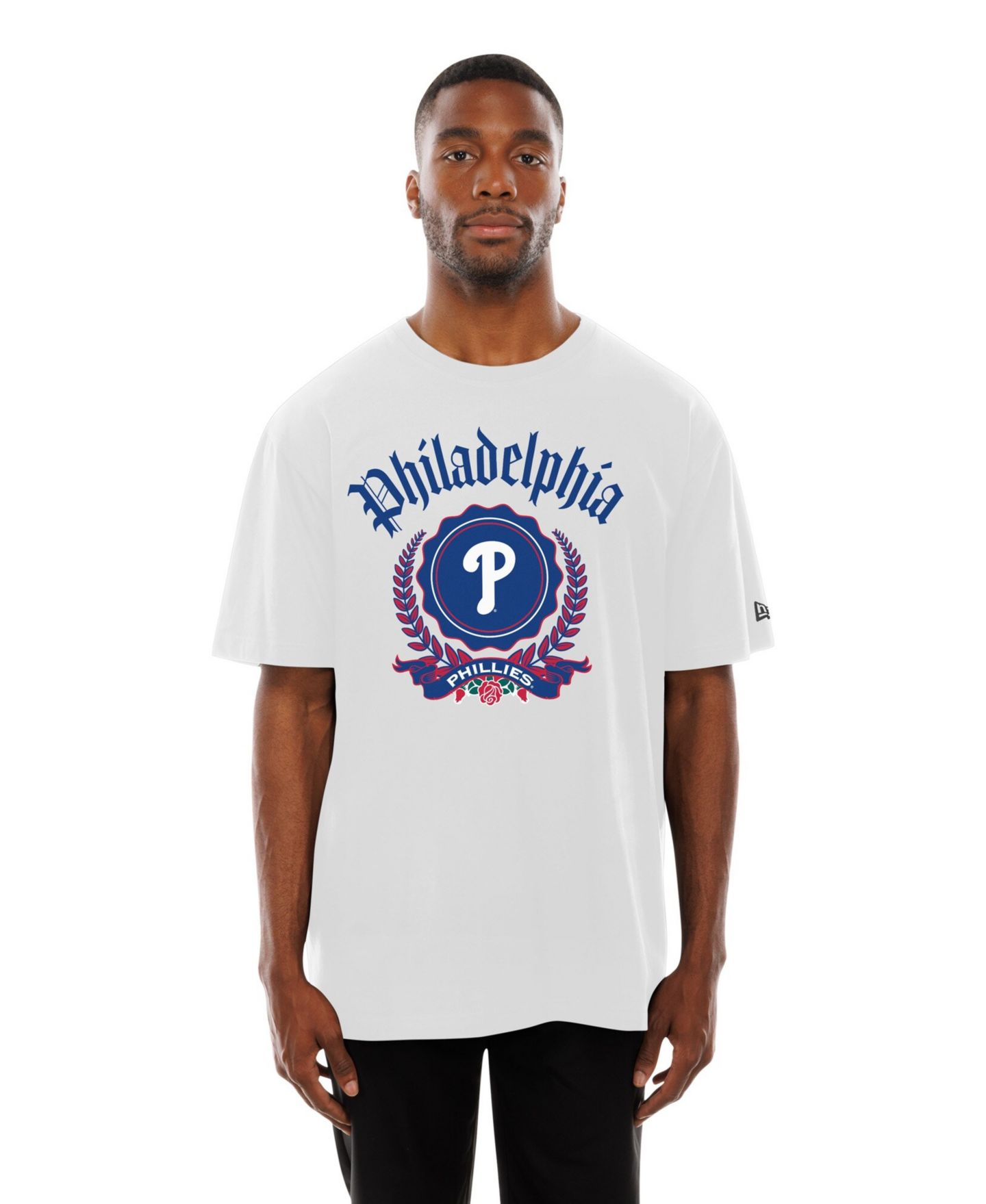 Мужская футболка New Era White Philadelphia Phillies Fleur Domestic — фото 2