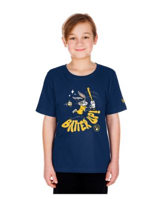 Big Boys and Girls Navy Milwaukee Brewers Looney Tunes T-Shirt