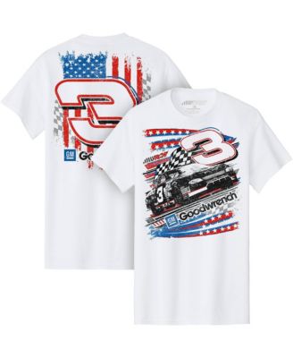 Men's White 3 GM Good wrench Patriotic Car Throwback T-Shirt