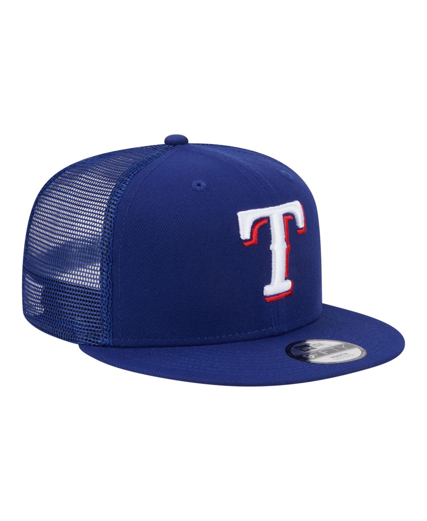 Детская кепка New Era Royal Texas Rangers 9FIFTY Trucker Snapback Hat — фото 3