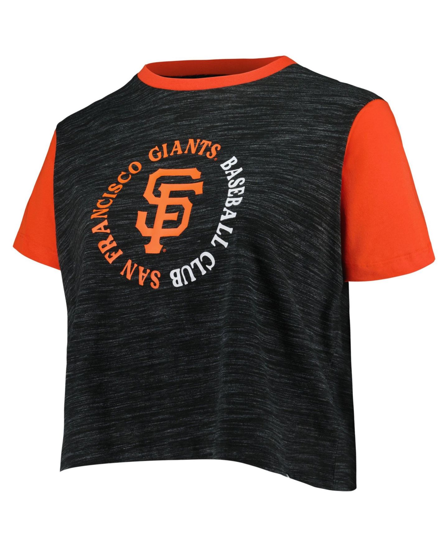 Женская футболка New Era Plus Size San Francisco Giants Cropped Crewneck Crossover-Back — фото 2