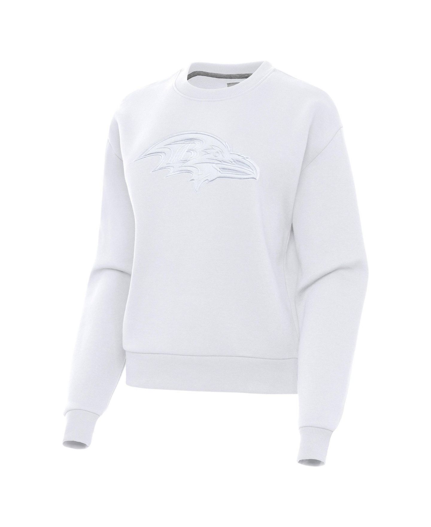 Женская толстовка Antigua Baltimore Ravens Victory Long-Sleeve Crewneck Pullover — фото 2