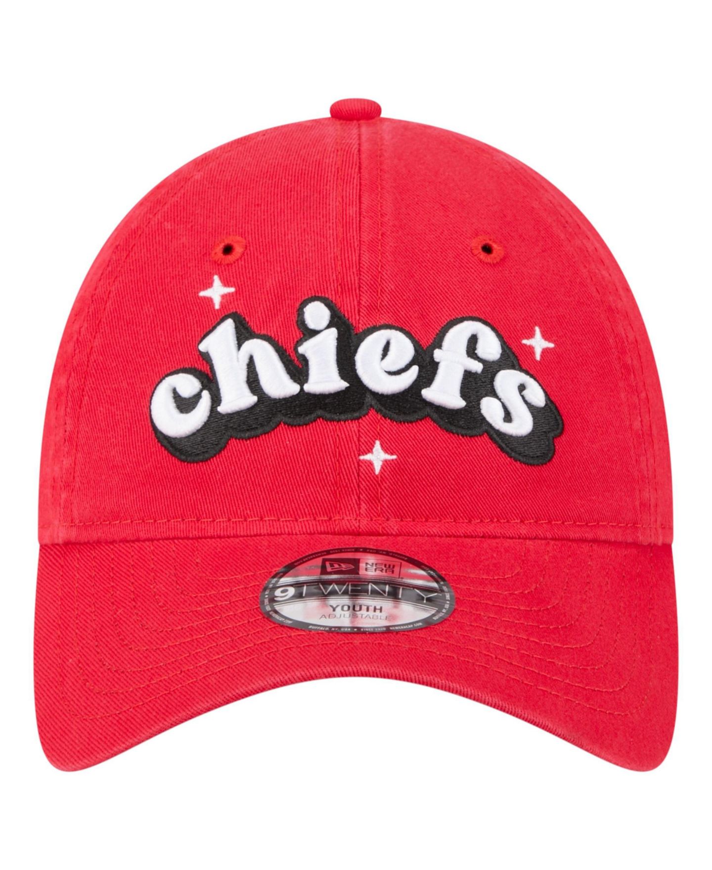 Кепка New Era Red Kansas City Chiefs Cheer 9TWENTY Adjustable Hat для девочек — фото 2