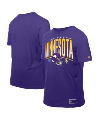 Men's Purple Minnesota Vikings Combine Authentic Training Throwback T-Shirt