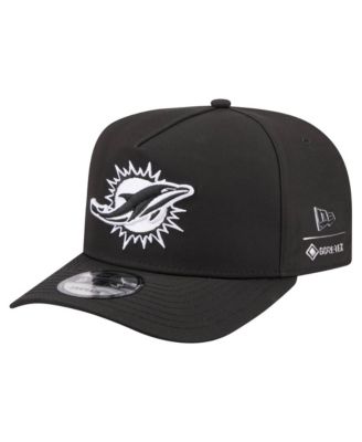 Men's Black Miami Dolphins Gore-Tex A-Frame 9FIFTY Adjustable Hat
