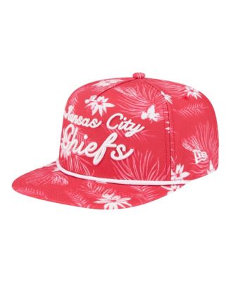 Men's Red Kansas City Chiefs Palm Print A-Frame 9FIFTY Snapback Hat