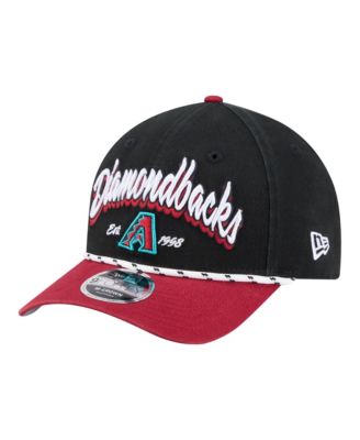 Men's Black/Red Arizona Diamondbacks Team Loyal 9FORTY M-Crown Adjustable Hat