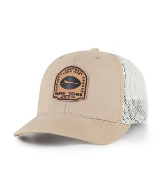 Men's Khaki New York Jets Bonehide Trucker Adjustable Hat