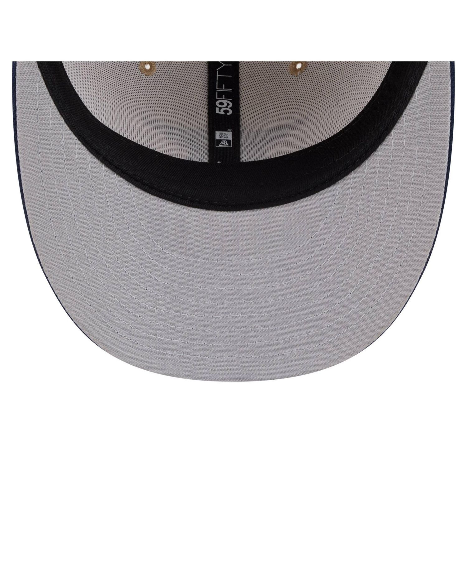 Men's Natural/Navy Dallas Cowboys Pre-Curved Twine 59FIFTY Fitted Hat
