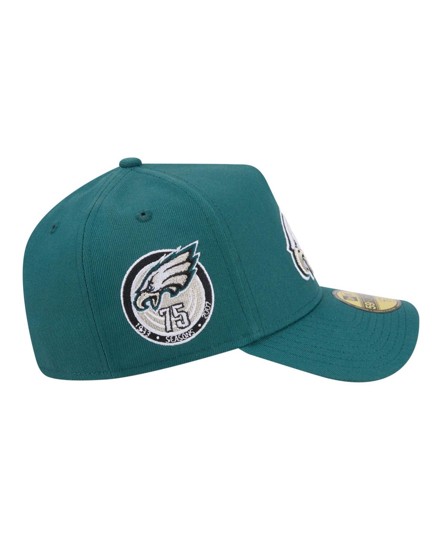 Мужская кепка New Era Midnight Green Philadelphia Eagles A-Frame 59FORTY Fitted Hat — фото 6