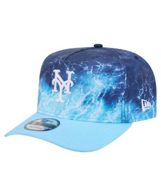 Men's Light Blue New York Mets Deep Water Pre-Curved 9FIFTY A-Frame Snapback Hat