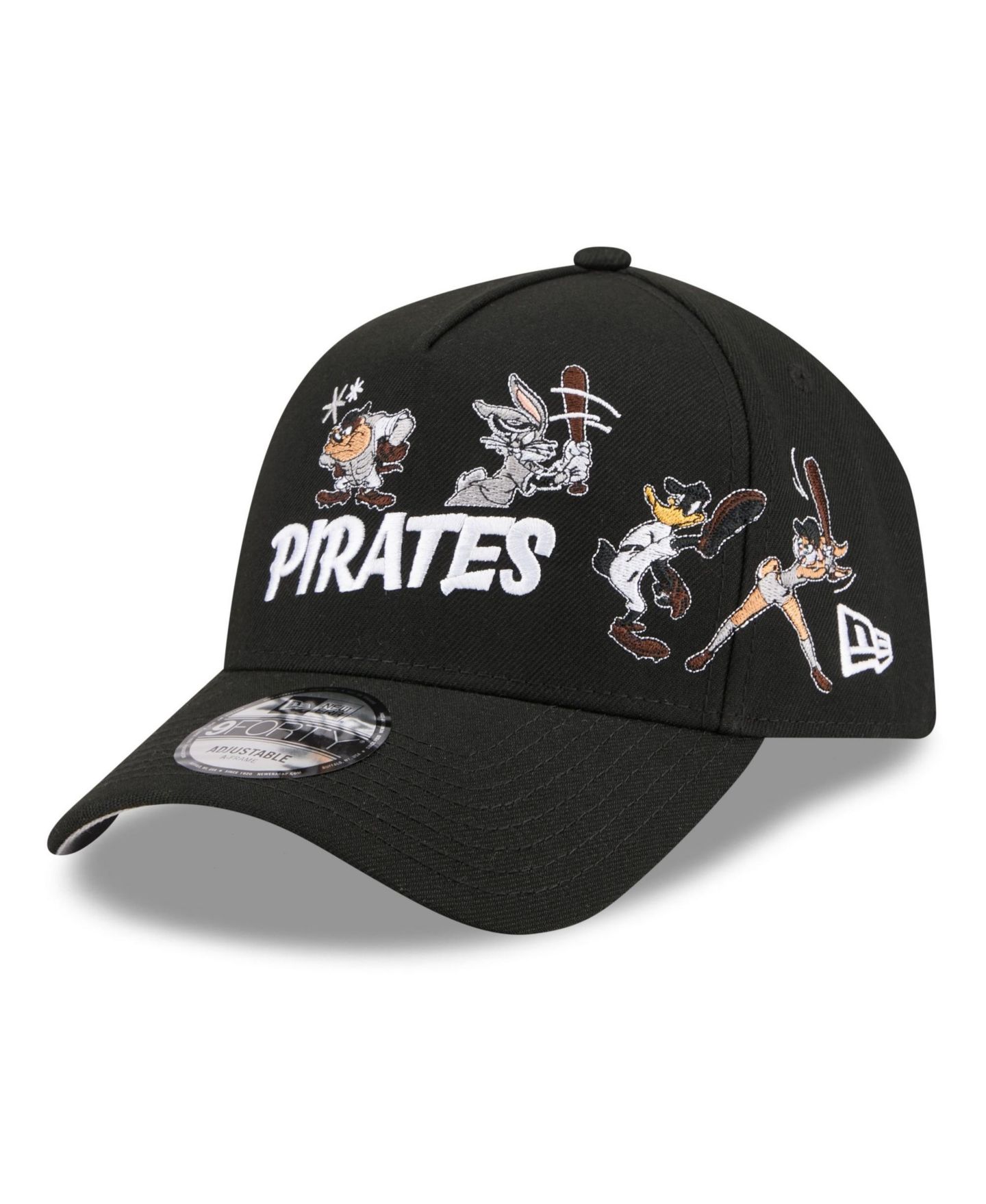 Детская кепка New Era Black Pittsburgh Pirates Looney Tunes A-Frame 9FORTY Adjustable Hat — фото 4