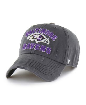 Men's Charcoal Baltimore Ravens Seymoore Clean Up Adjustable Hat