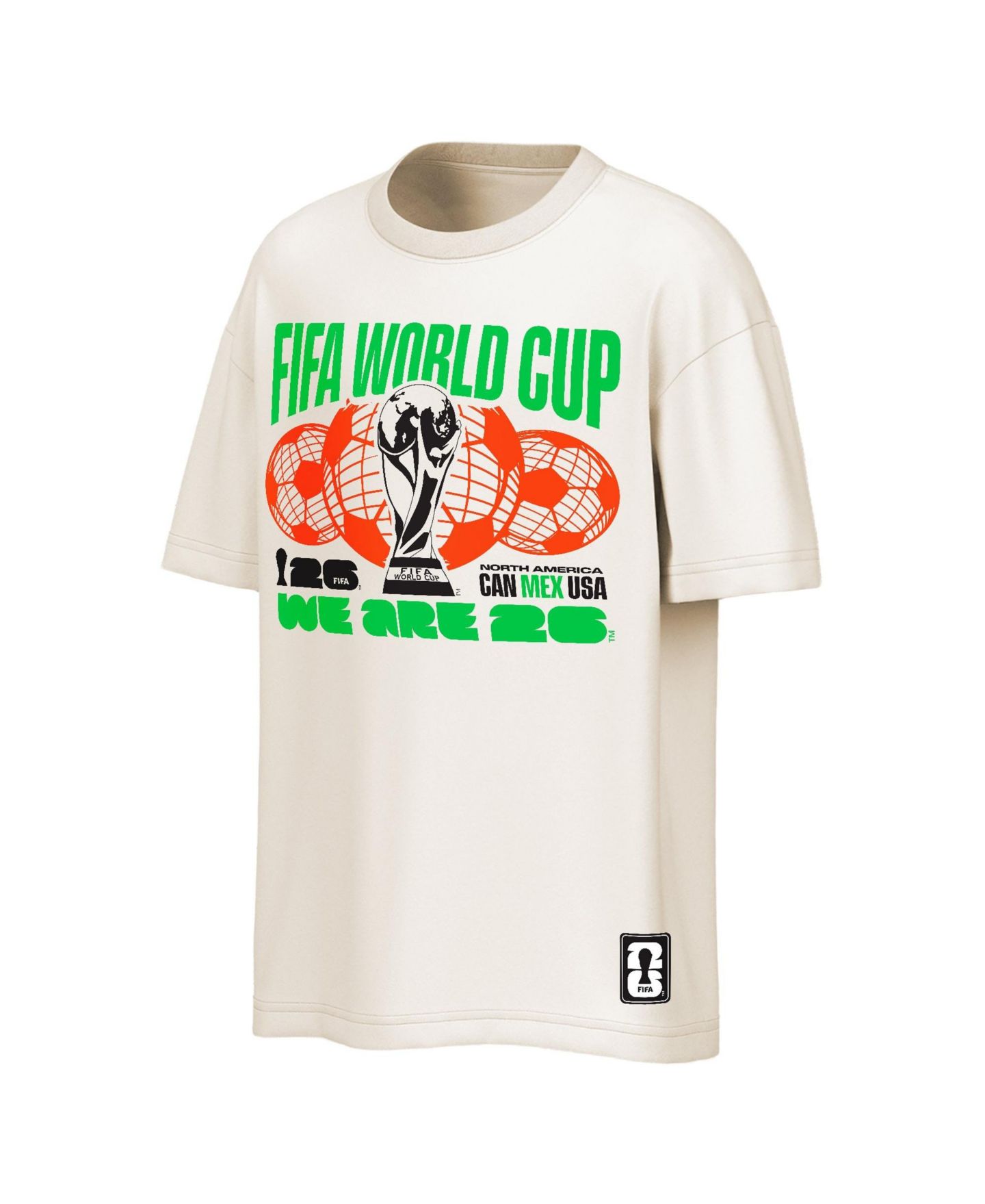 Мужская футболка Outerstuff Natural FIFA World Cup 2026 Mexico Global Event — фото 2