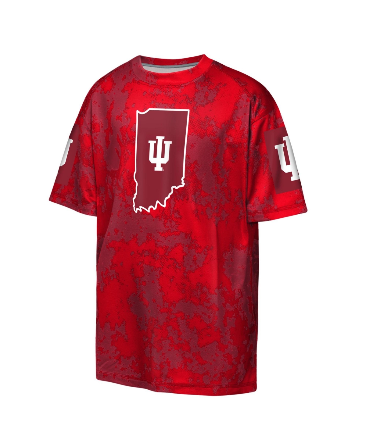 Outerstuff Big Boys and Girls Crimson Indiana Hoosiers Off-Side Sublimated T-Shirt