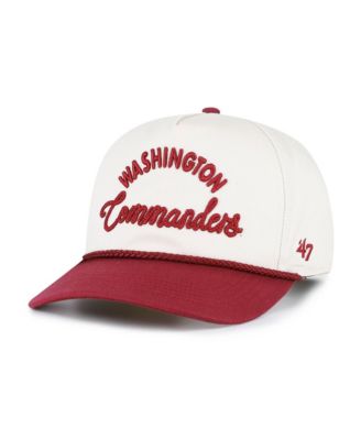 Women's Natural Washington Commanders Rope Script Hitch Adjustable Hat
