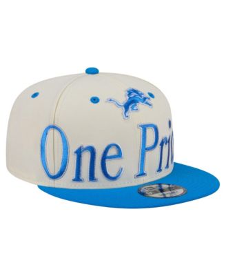 Men's Cream Detroit Lions Oversized Slogan 9FIFTY Snapback Hat