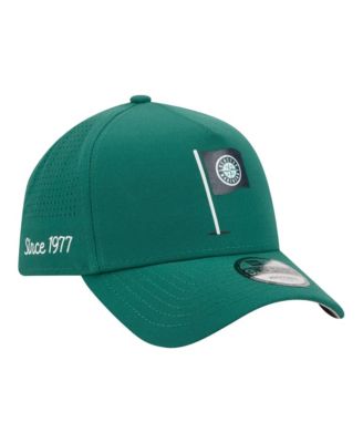 Men's Green Seattle Mariners Pin Seeker 9FORTY A-Frame Adjustable Hat