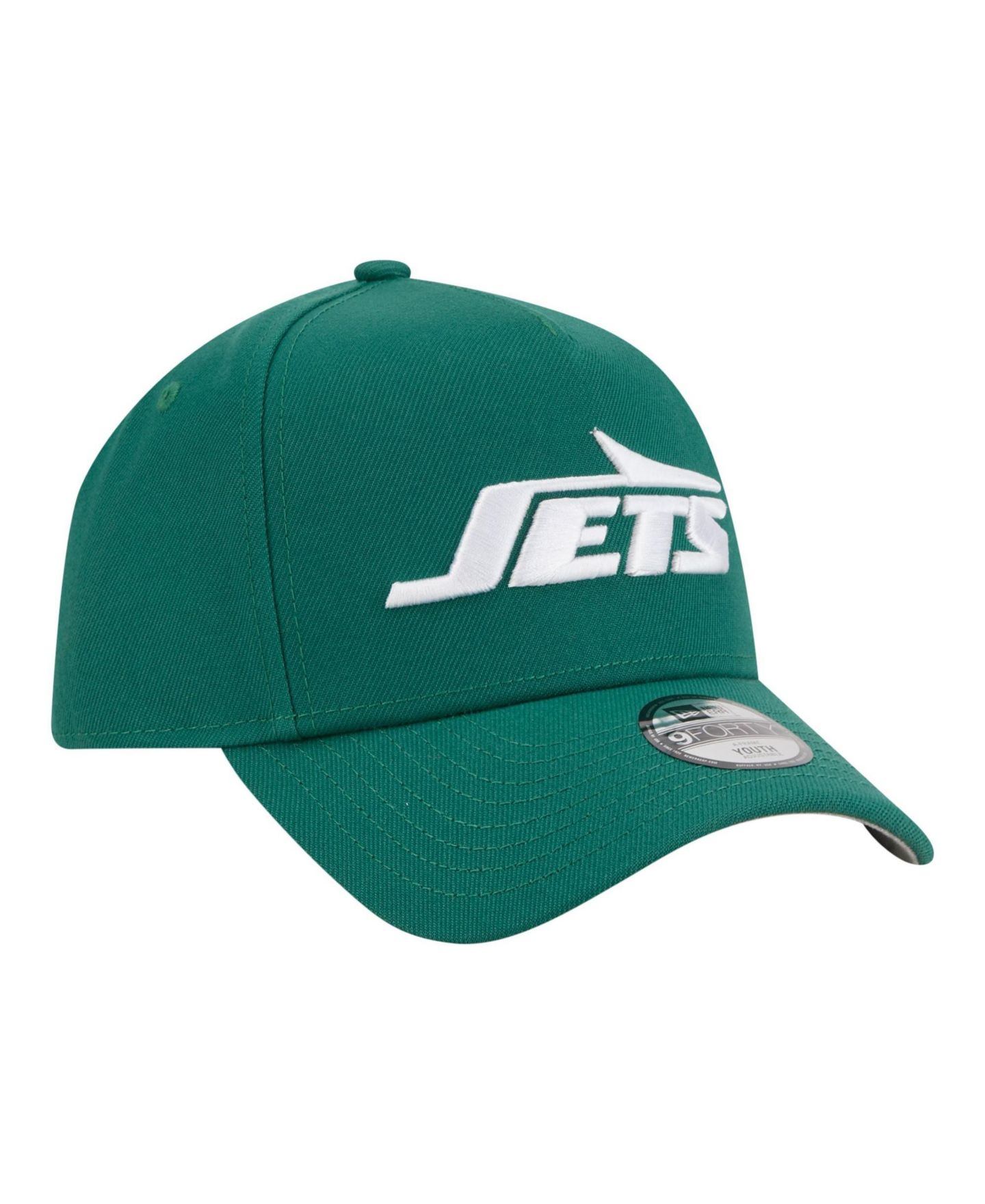 Детская кепка New Era Green New York Jets 9FORTY A-Frame Adjustable Hat — фото 3