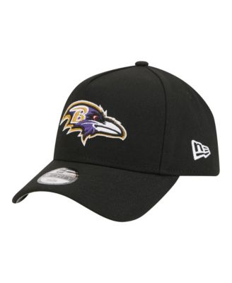 Big Boys and Girls Black Baltimore Ravens 9FORTY A-Frame Adjustable Hat