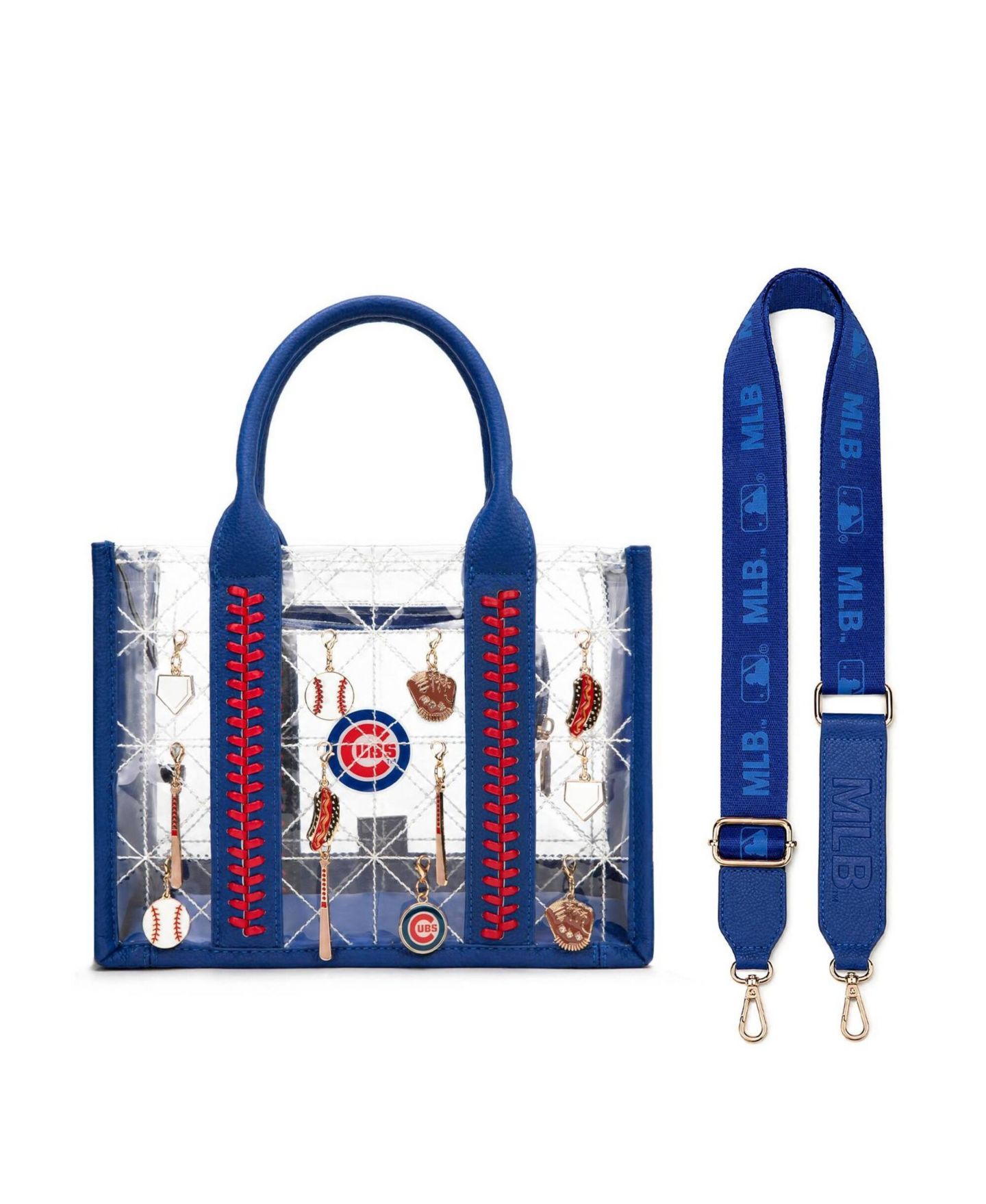 Женская сумка Montana West Chicago Cubs Charmed Whipstitch Tote — фото 6