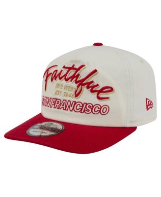 Men's Cream San Francisco 49ers Script 19TWENTY Adjustable Hat