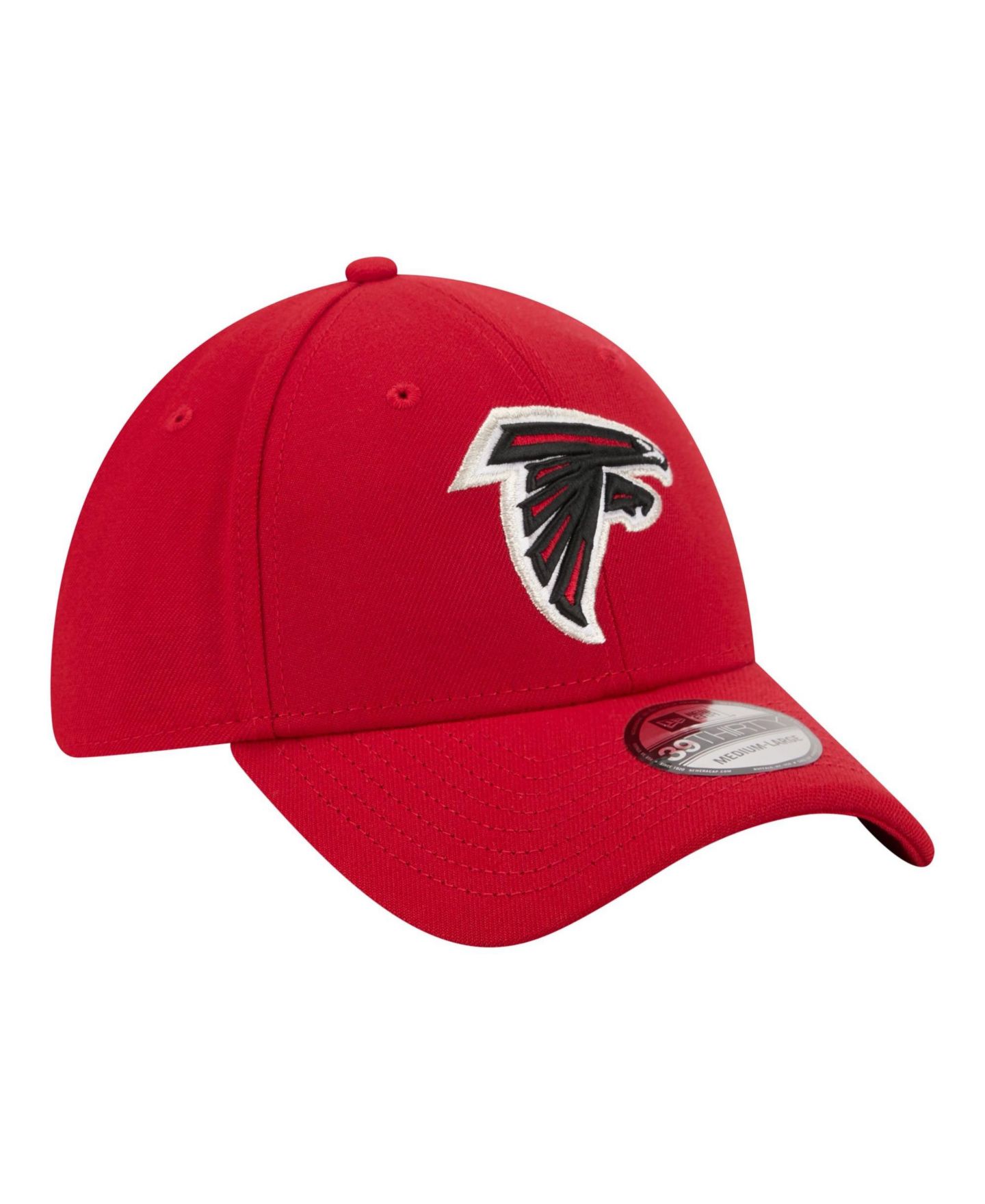 Мужская кепка New Era Red Atlanta Falcons Core Team 39THIRTY Flex Hat — фото 3