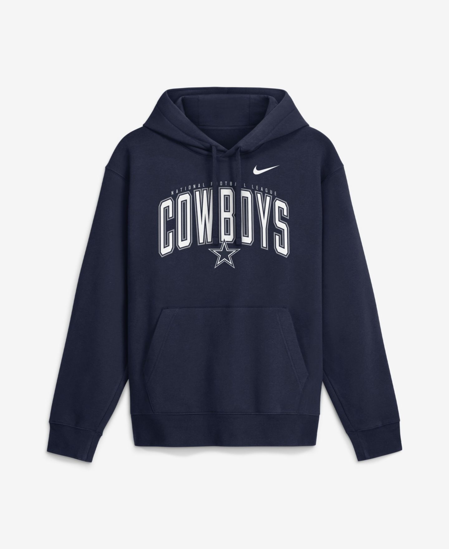 Мужское худи Nike Navy Dallas Cowboys Expect Victory Club Fleece Pullover — фото 1
