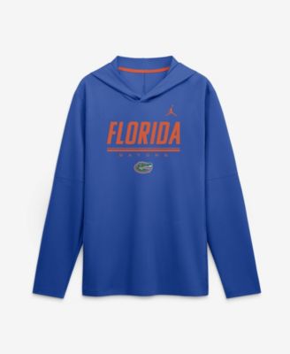 Men's Royal Florida Gators 2026 Sideline Lightweight Long Sleeve Hooded Dri-FIT Sweatshirts