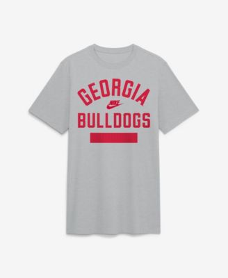 Men's Heather Gray Georgia Bulldogs Arch Wordmark Legacy Tri-Blend T-Shirt