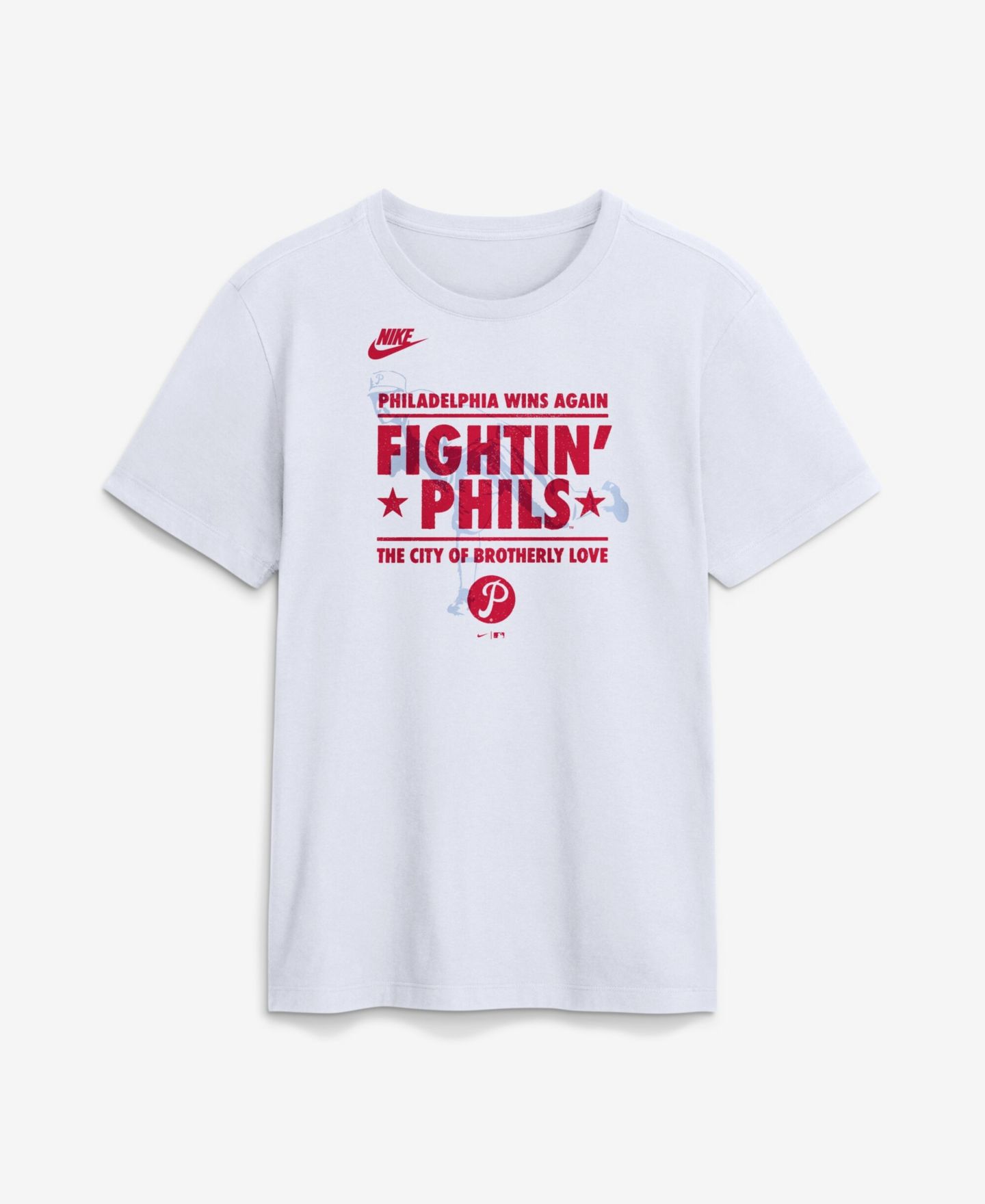 Мужская футболка Nike White Philadelphia Phillies Local — фото 1