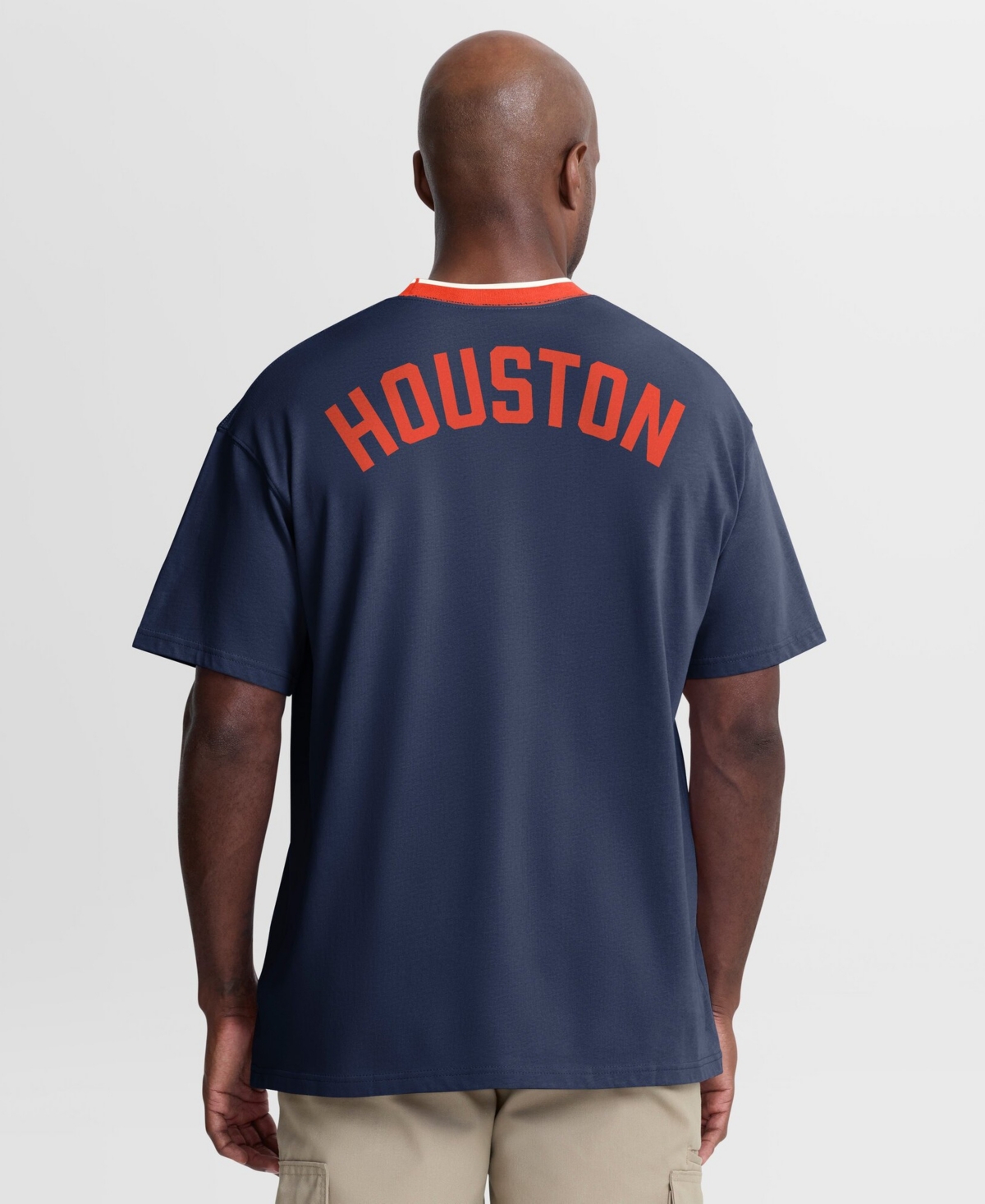 Nike Men's Navy Houston Astros Cooperstown Collection Ringer T-Shirt