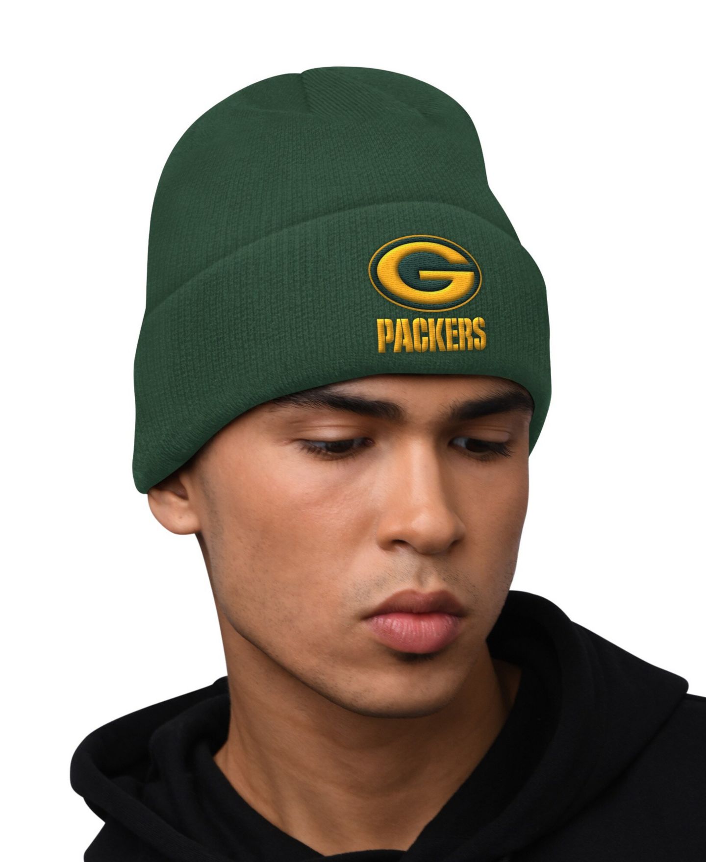 Мужской набор Starter Green Bay Packers: худи и вязаная шапка с отворотом, Green — фото 3