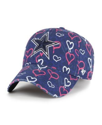 Big Girls Navy Dallas Cowboys Mural Clean Up Adjustable Hat