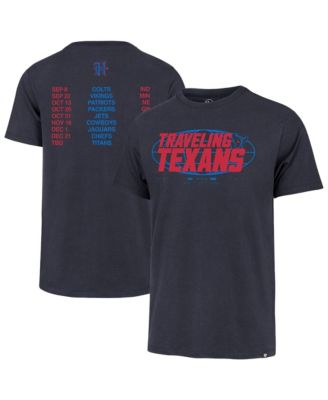 Men's Navy Houston Texans Traveling Texans&nbsp;Franklin T-Shirt