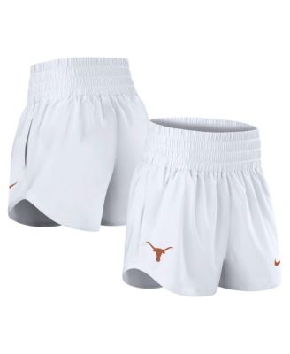 Women's White Texas Longhorns Performance One Dri-FIT High-Rise Shorts